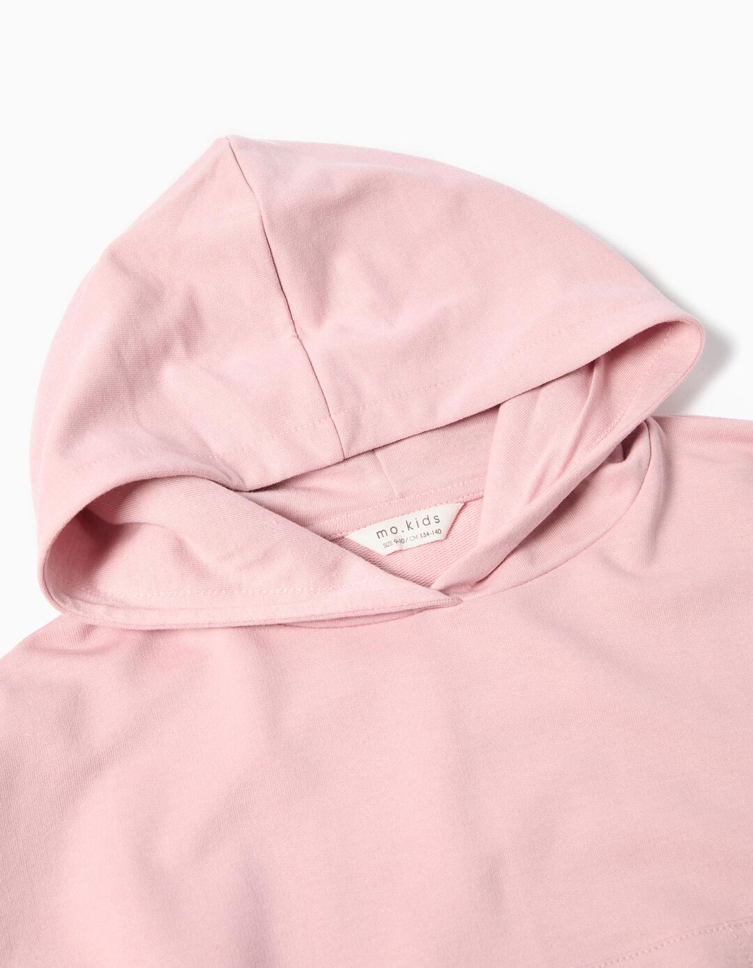 Sweatshirt de Felpa Capuz, Menina, Rosa Claro