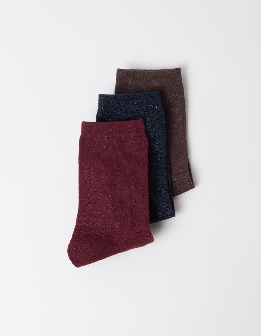 Comprar Online Pack 3 Pares De Meias, Mulher, Azul