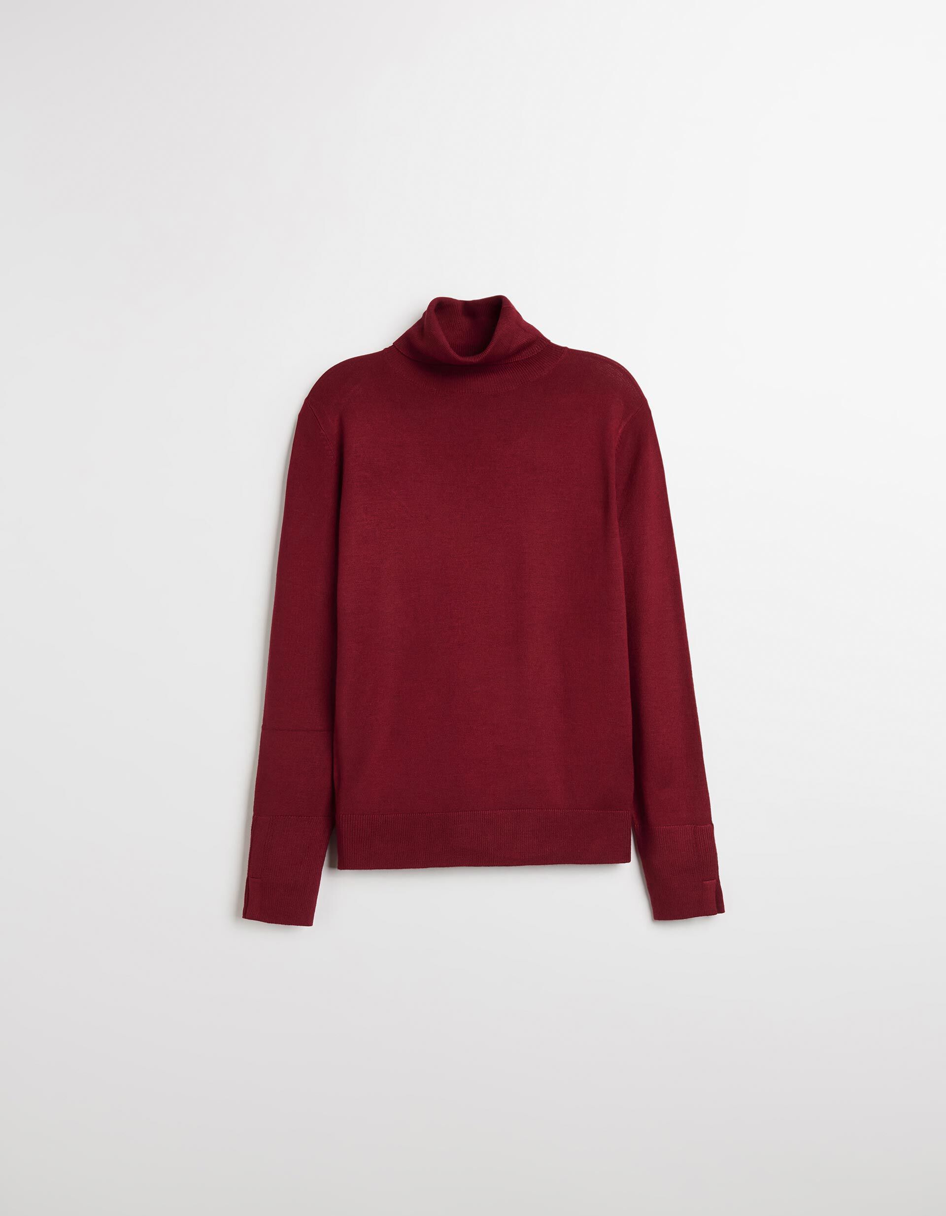 Comprar Online Camisola com Gola Alta, Mulher, Vermelho Escuro