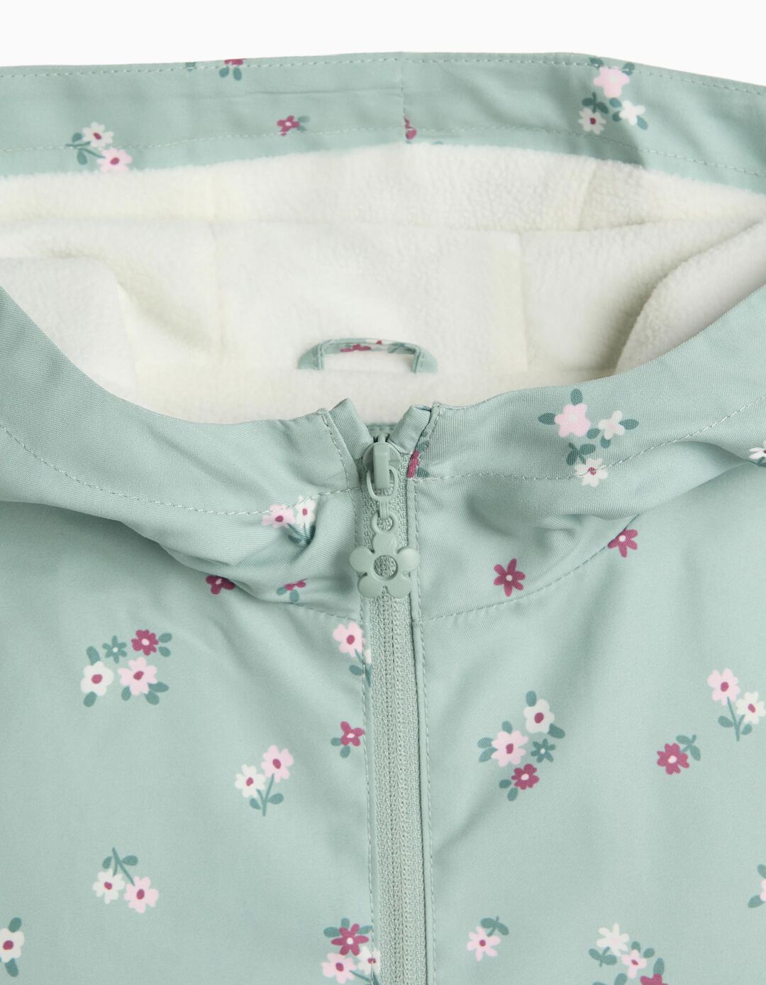 Parka Com Capuz, Menina, Verde Claro