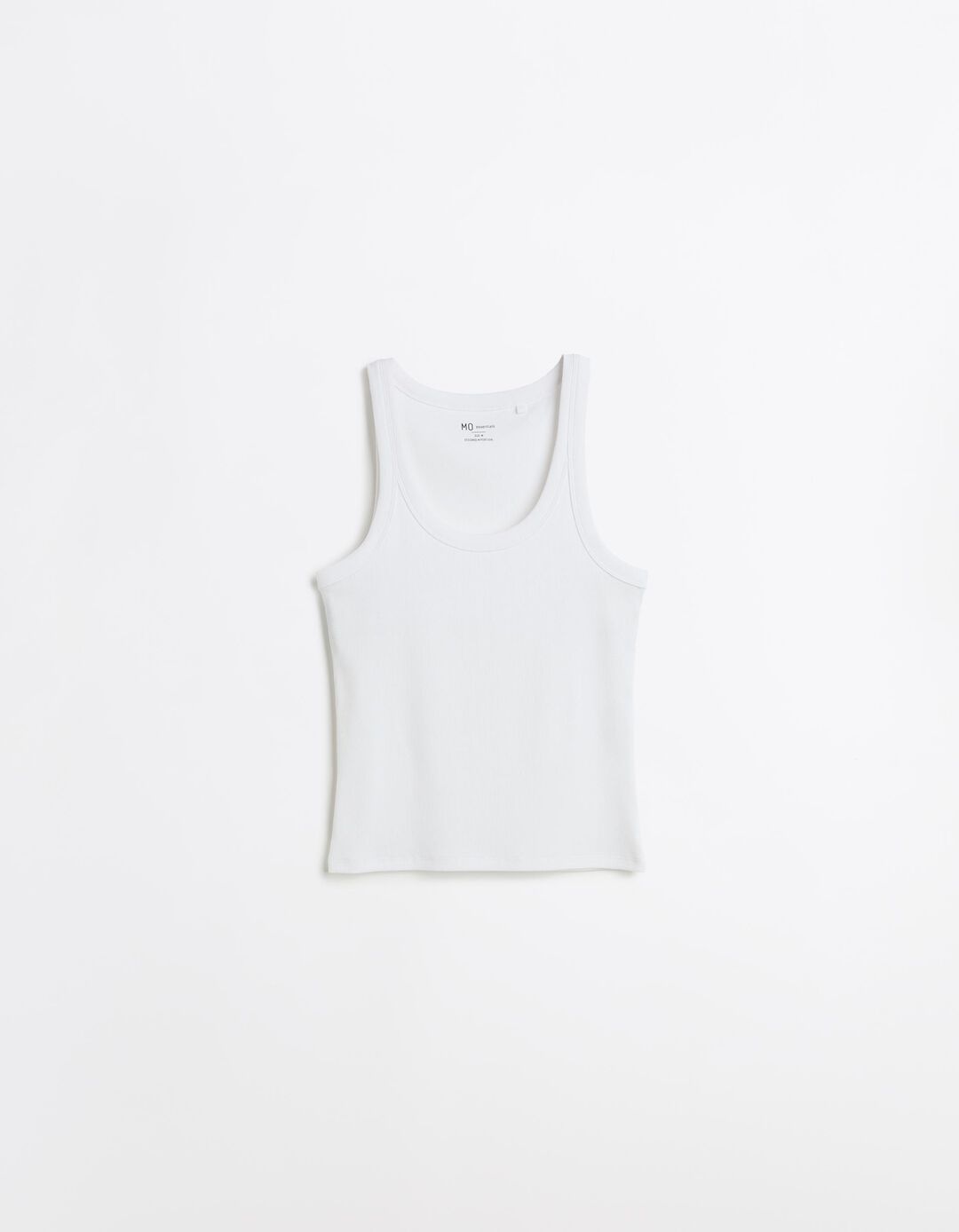 Tank Top Canelado, Mulher, Branco