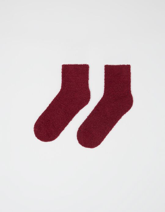 Soft Socks, Women, Dark Red