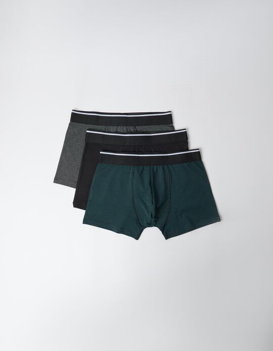 Comprar Online Pack 3 Boxers, Homem, Preto