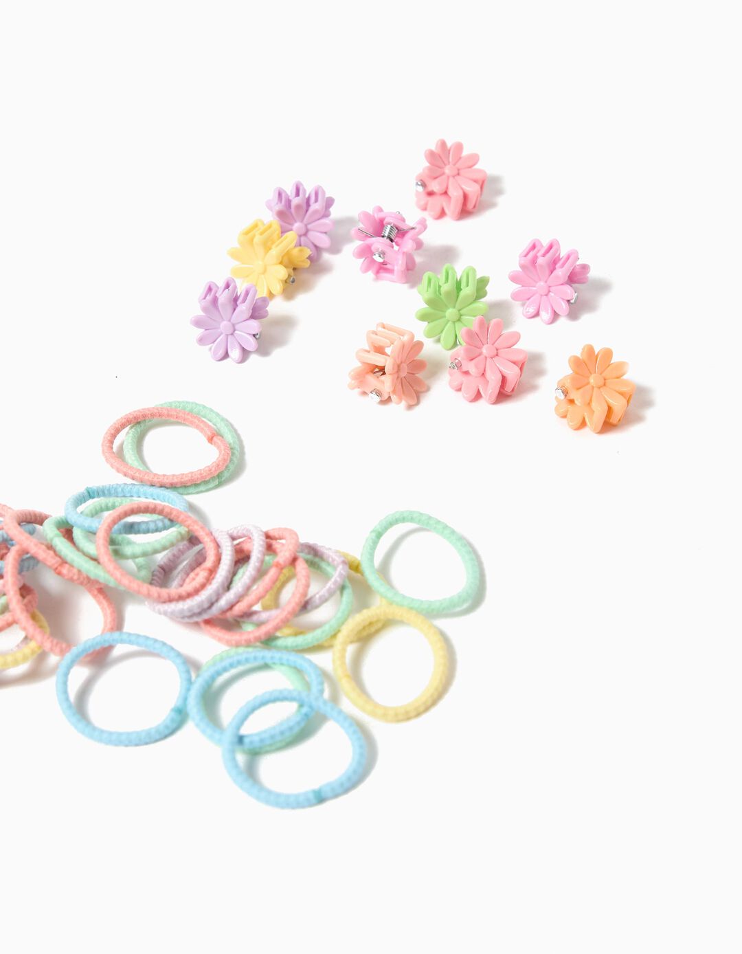Pack Elásticos e Molas de Cabelo, Menina, Multicor 