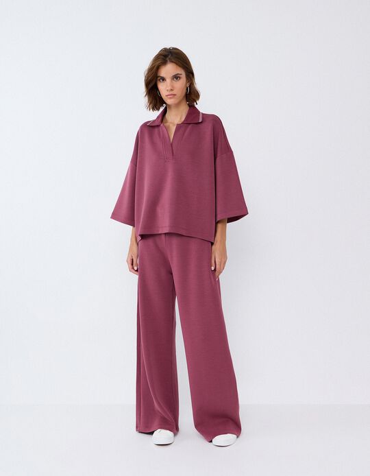Comprar Online Polo Interlock, Mulher, Rosa Escuro