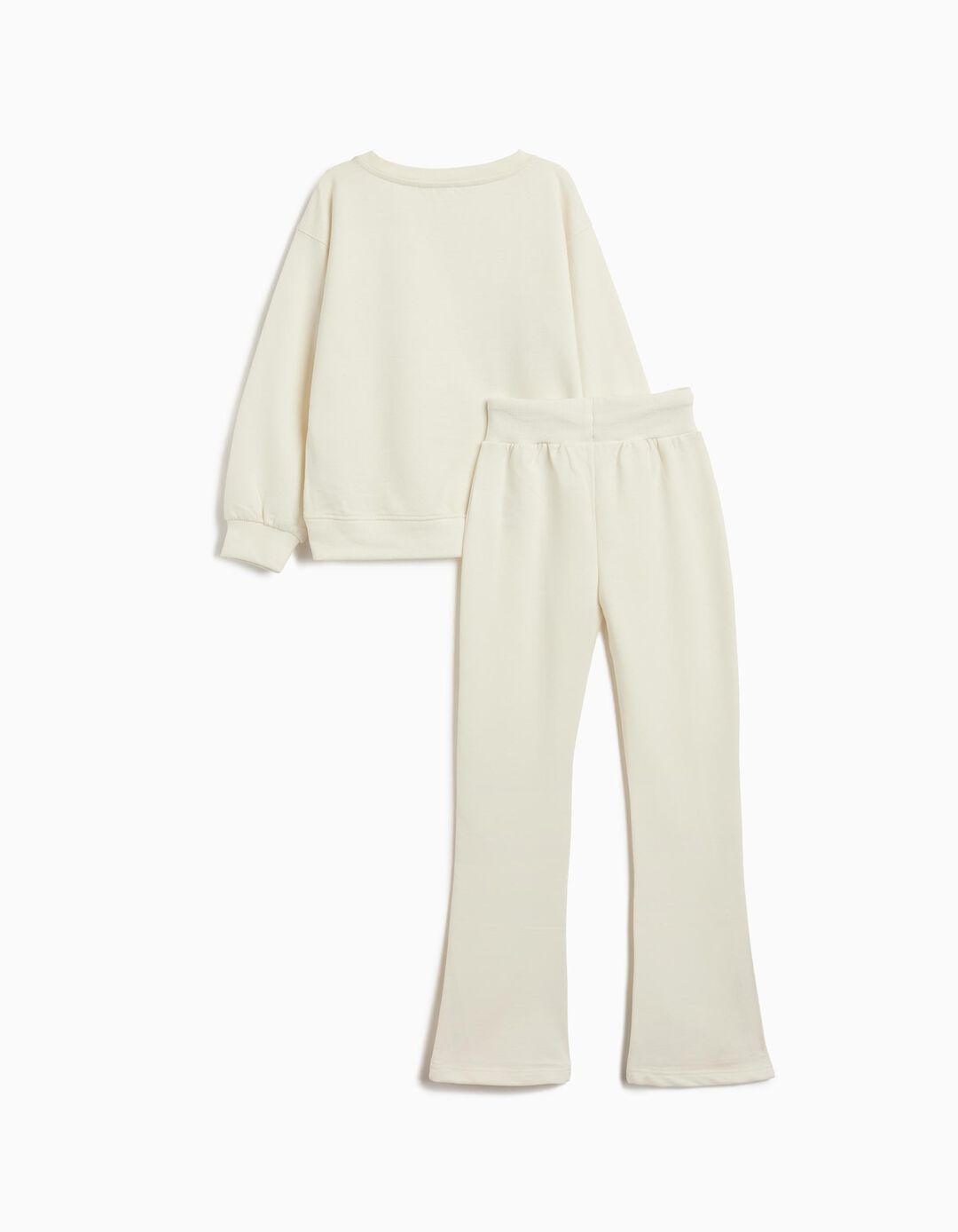 Conjunto de Jogging Felpa, Menina, Branco