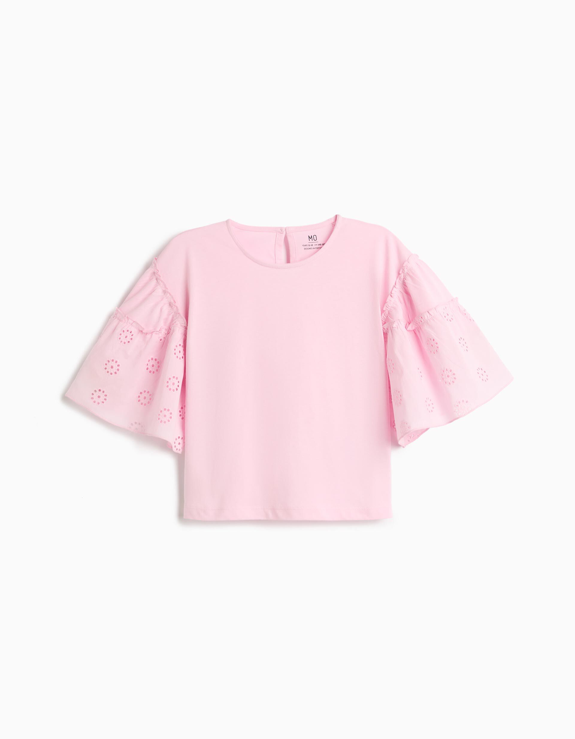 Comprar Online T-shirt Boxy, Menina, Rosa Claro