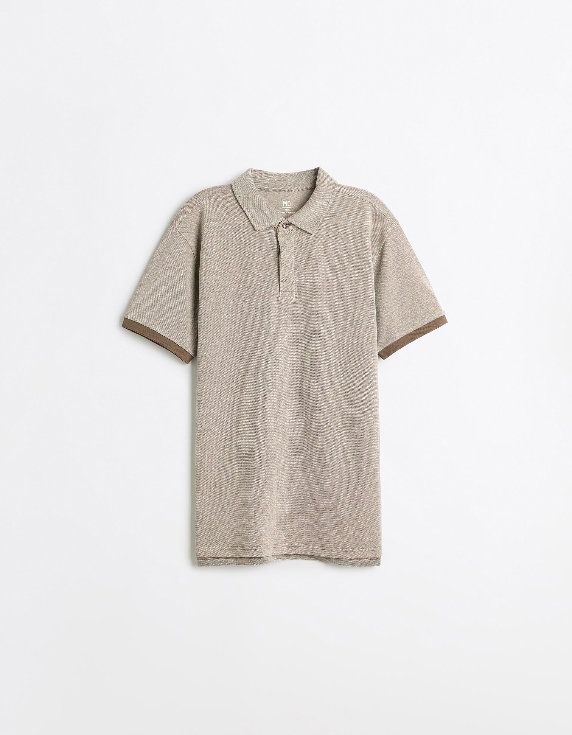 Comprar Online Polo Oxford Piquet, Homem, Castanho