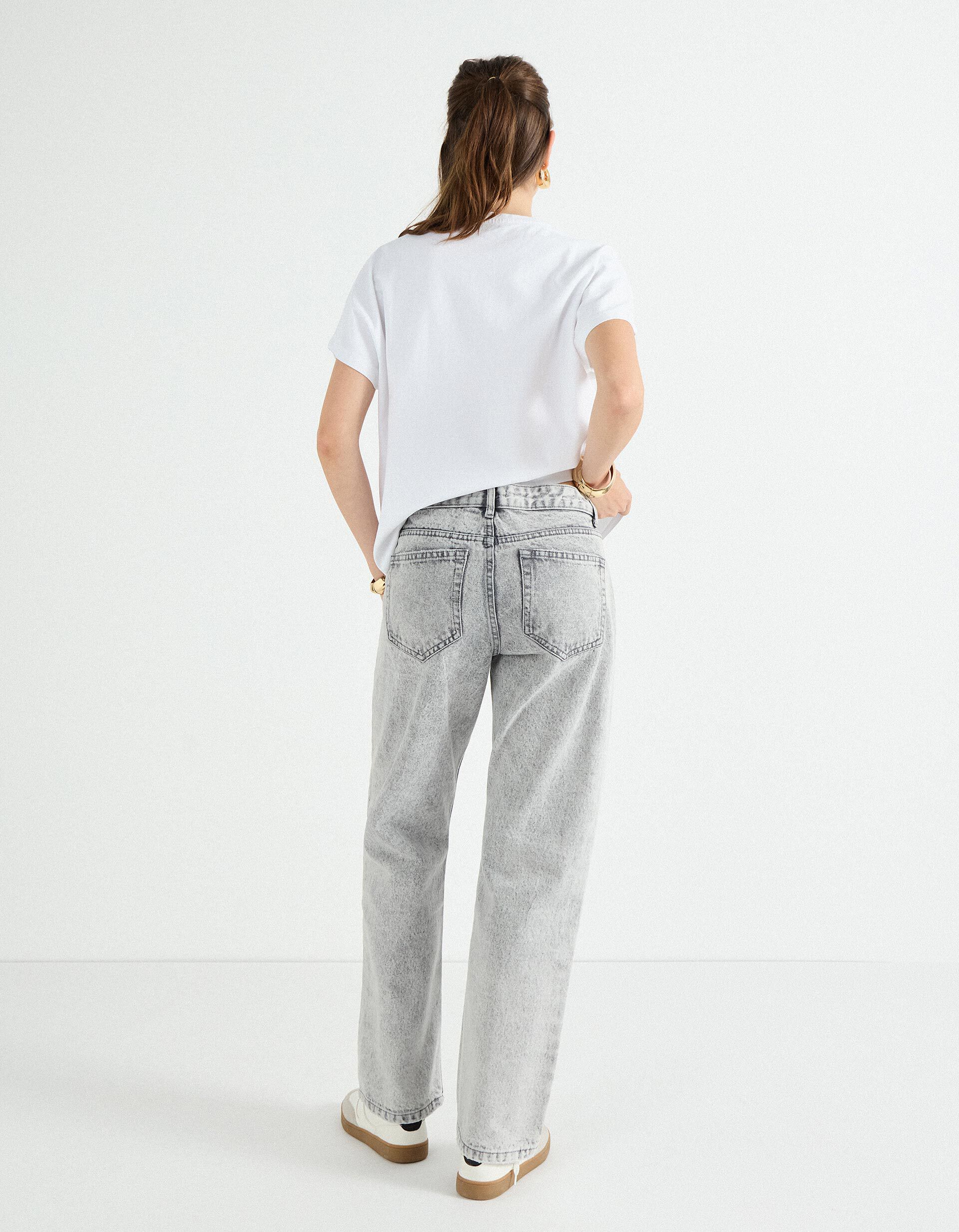 Comprar Online Cal&ccedil;as de Ganga 'Straight Fit', Mulher, Cinzento