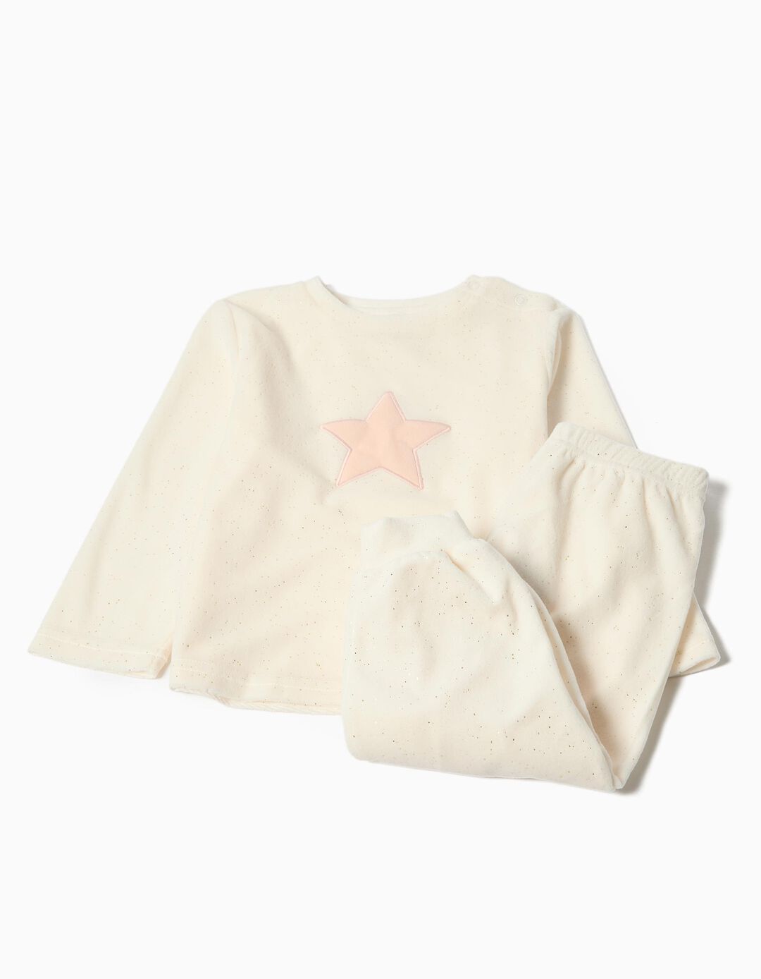 Pijama, Menina, Bege Claro