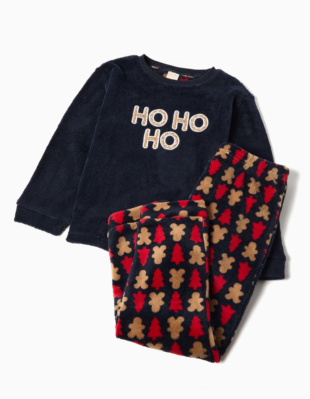 Pijama Polar de Natal, Menina, Azul Escuro