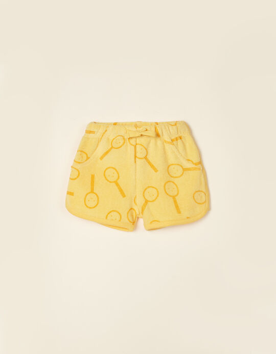 Shorts for Newborn Baby Girls 'Tenis', Yellow