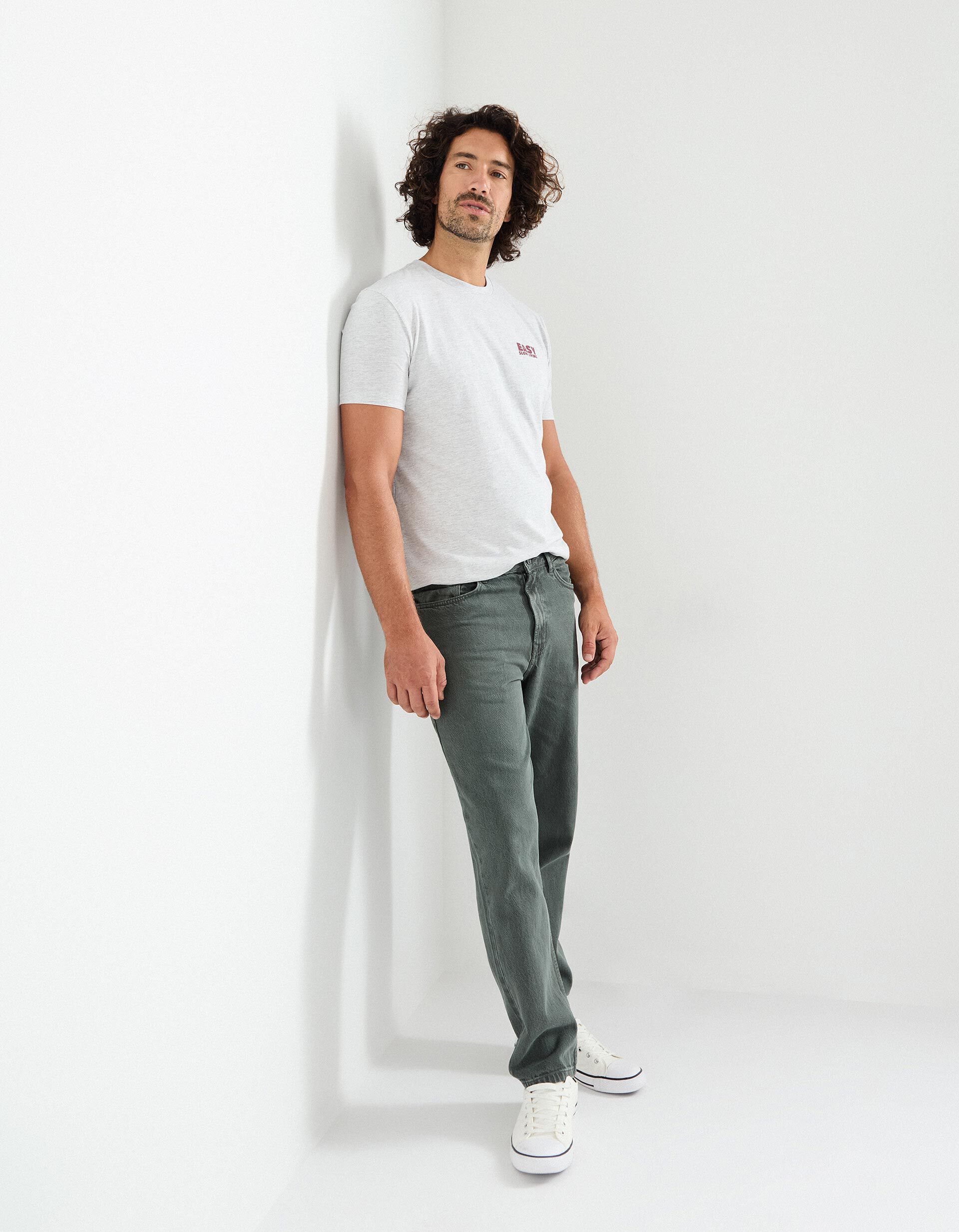 Comprar Online Cal&ccedil;as 'Relaxed Fit', Homem, Verde Escuro