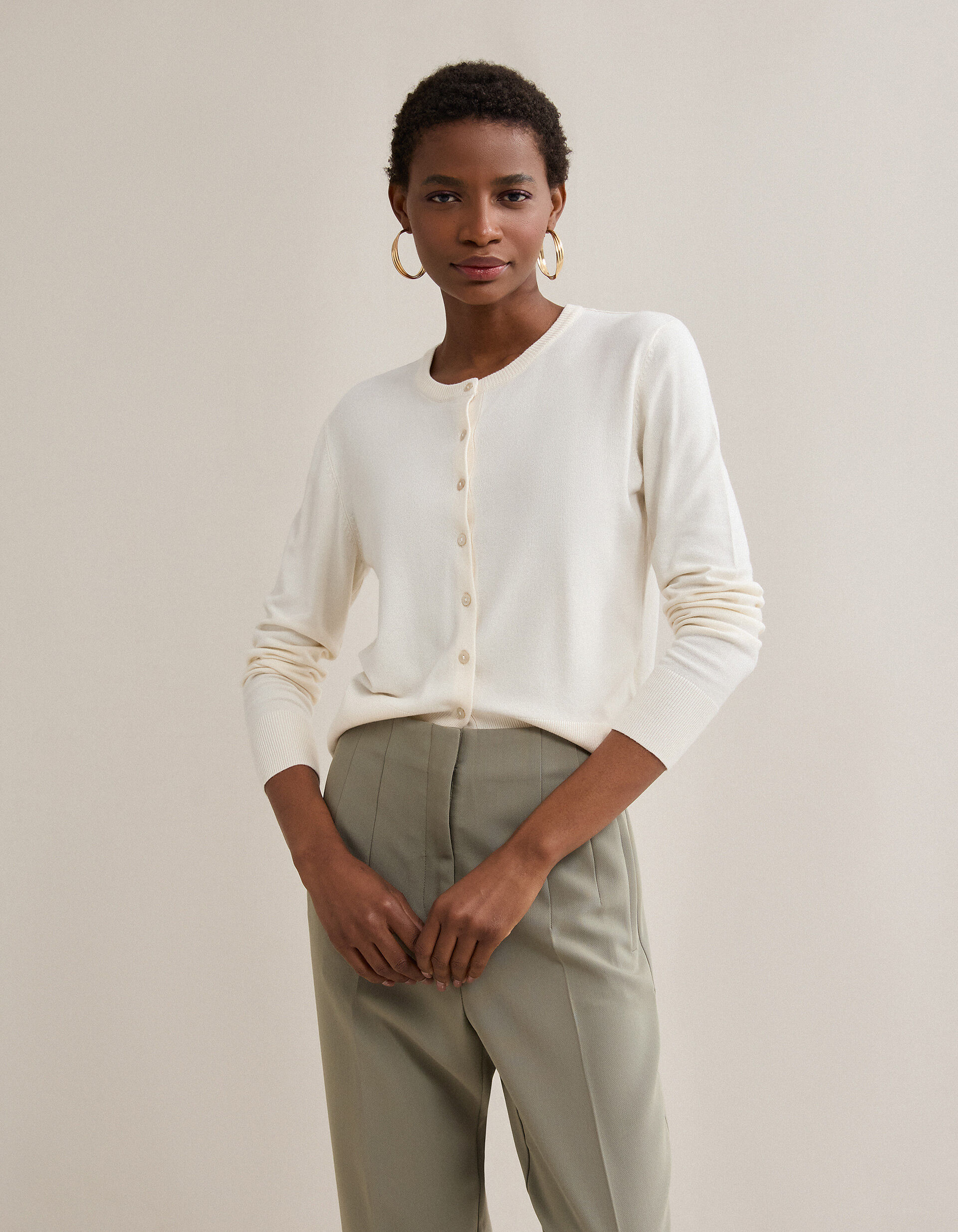 Comprar Online Casaco de Malha, Mulher, Cru