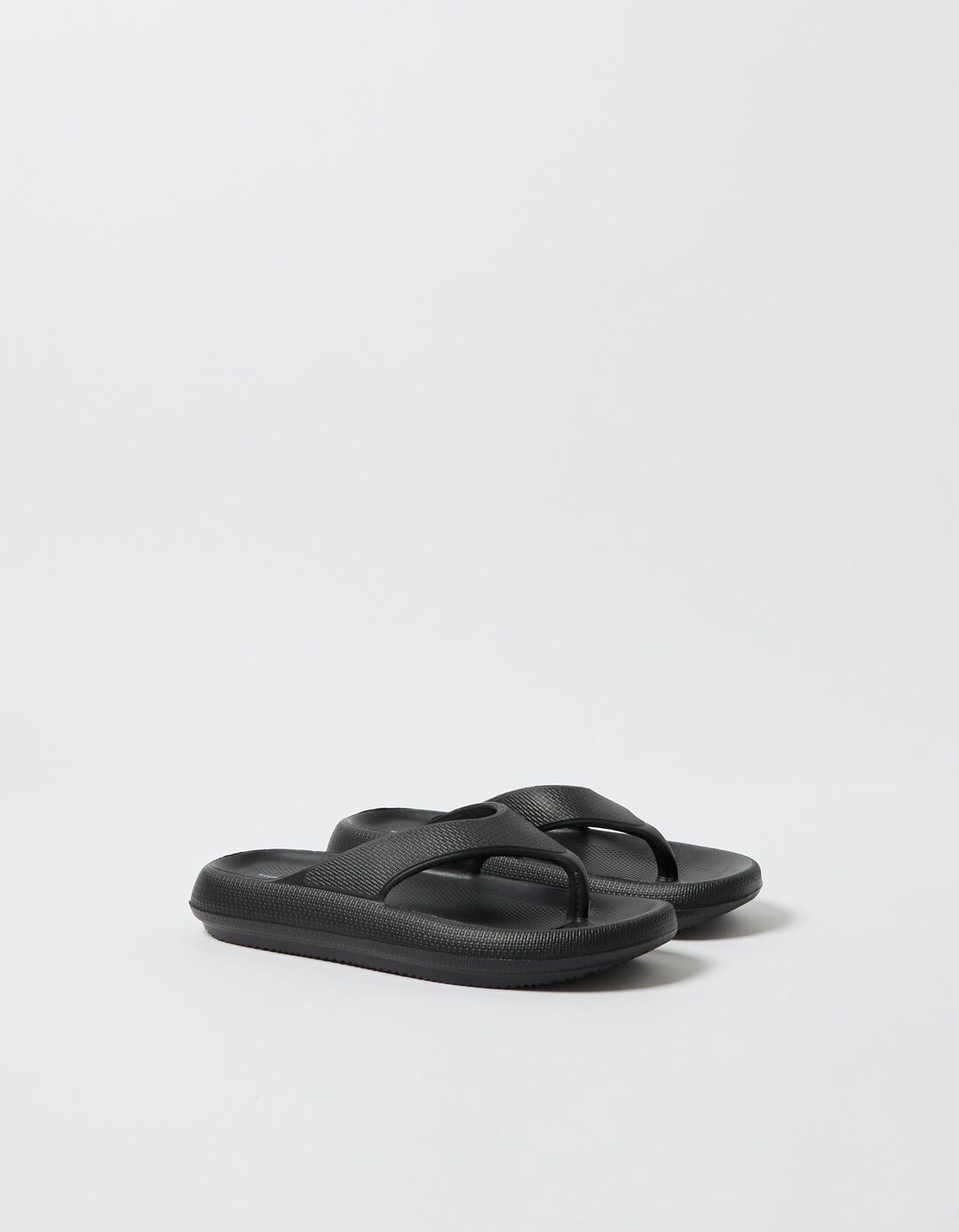 Chinelos 'Chunky', Mulher, Preto