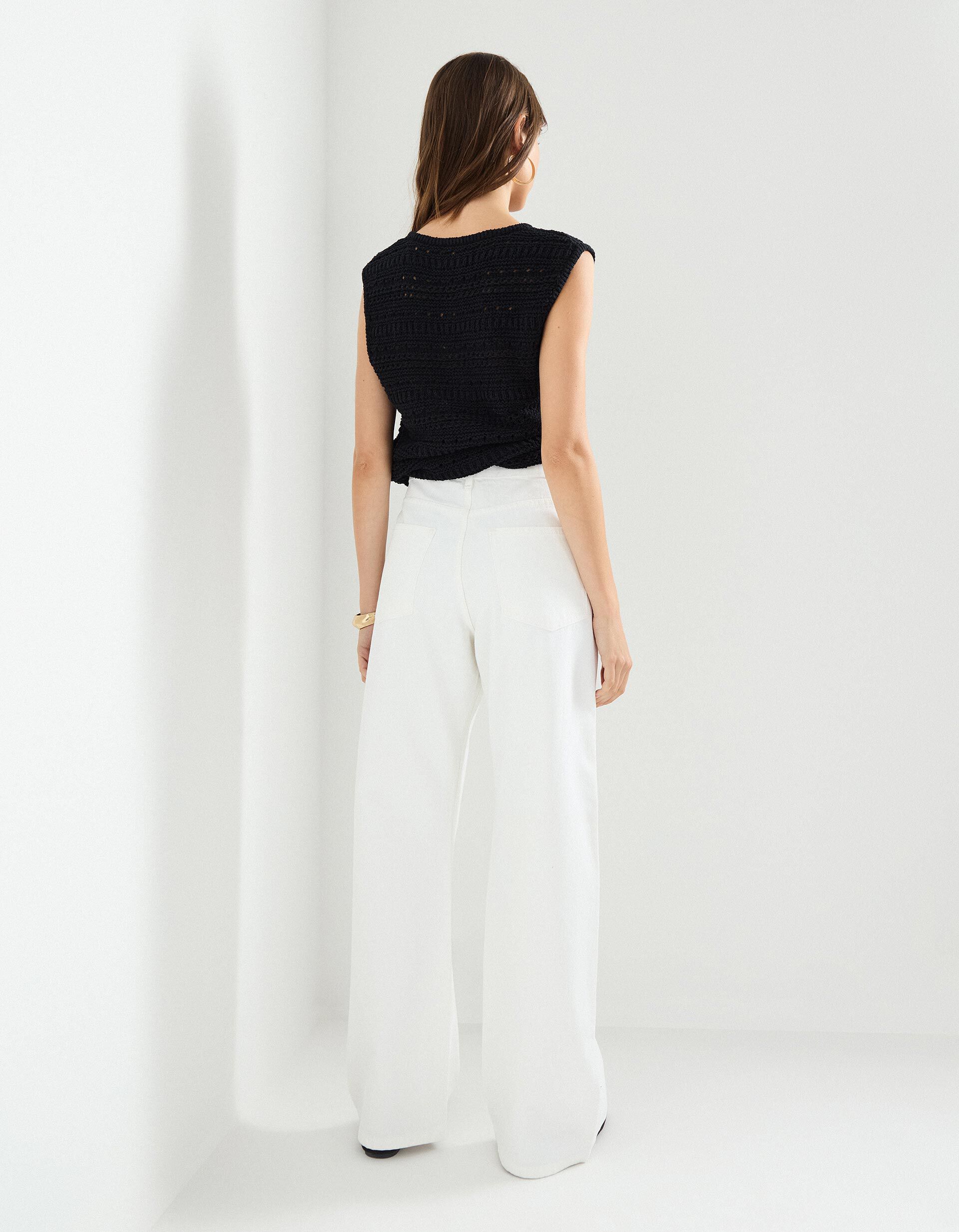 Comprar Online Cal&ccedil;as de Ganga Wide Leg, Mulher, Branco