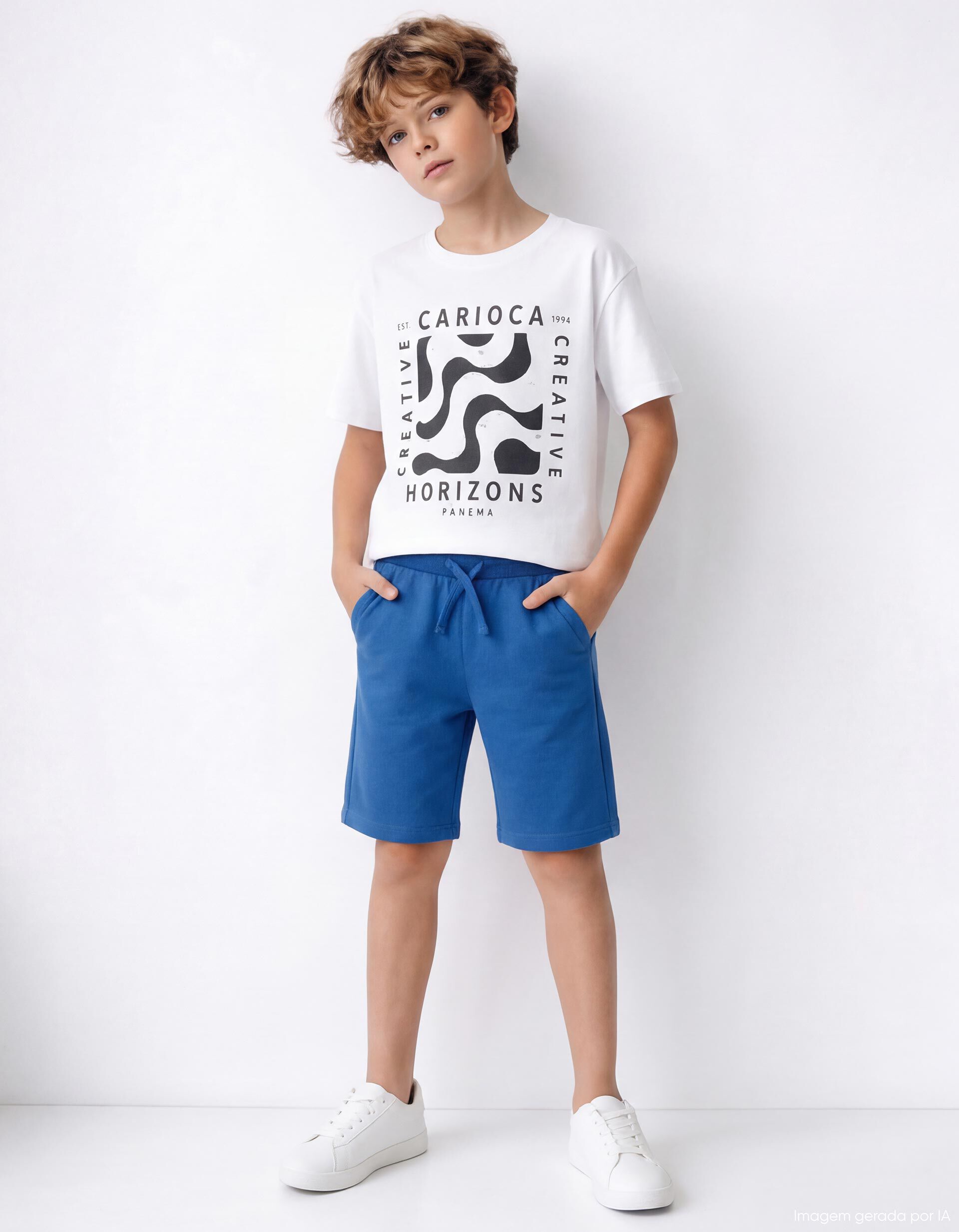 Comprar Online Cal&ccedil;&otilde;es Fleece, Menino, Azul