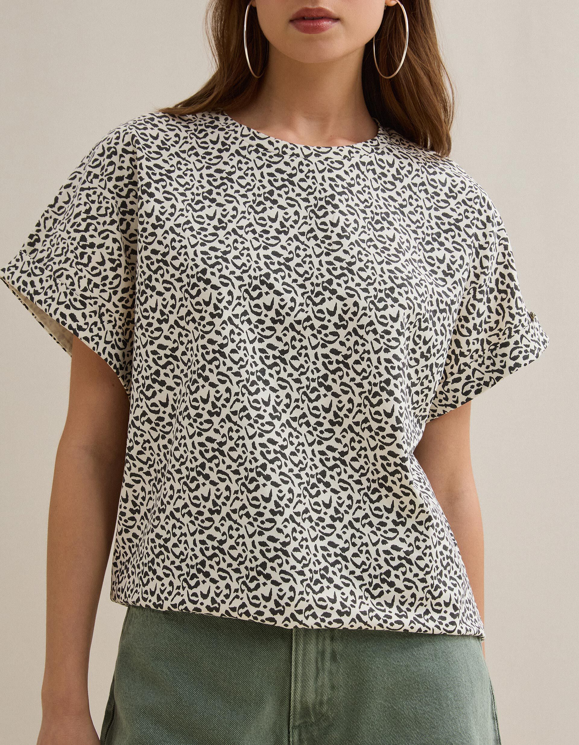 Comprar Online T-shirt Animal Print, Mulher, Preto