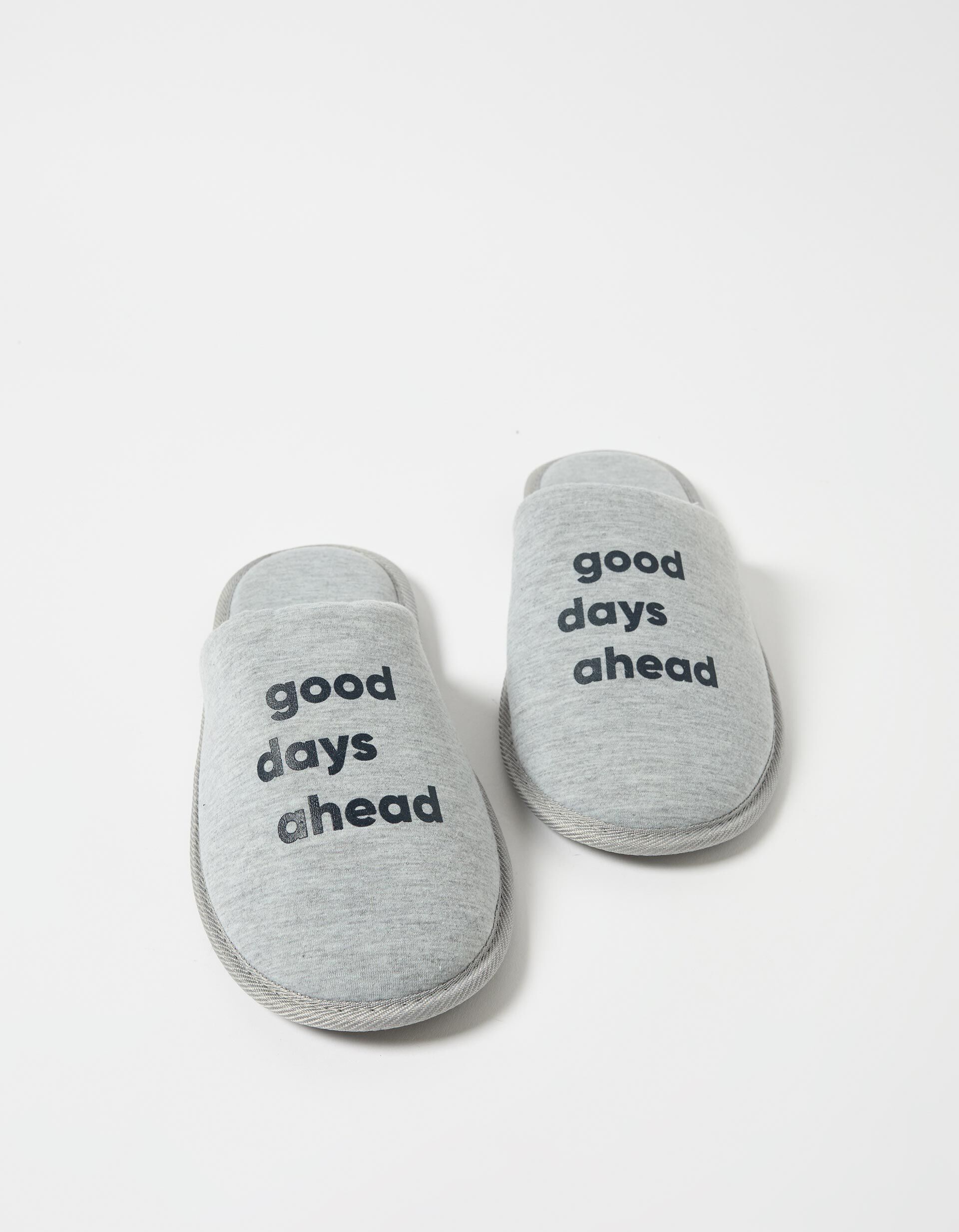 Comprar Online Chinelos de Quarto Estampado, Homem, Cinzento Claro