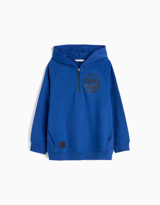 Comprar Online Sweatshirt Capuz, Menino, Azul Escuro