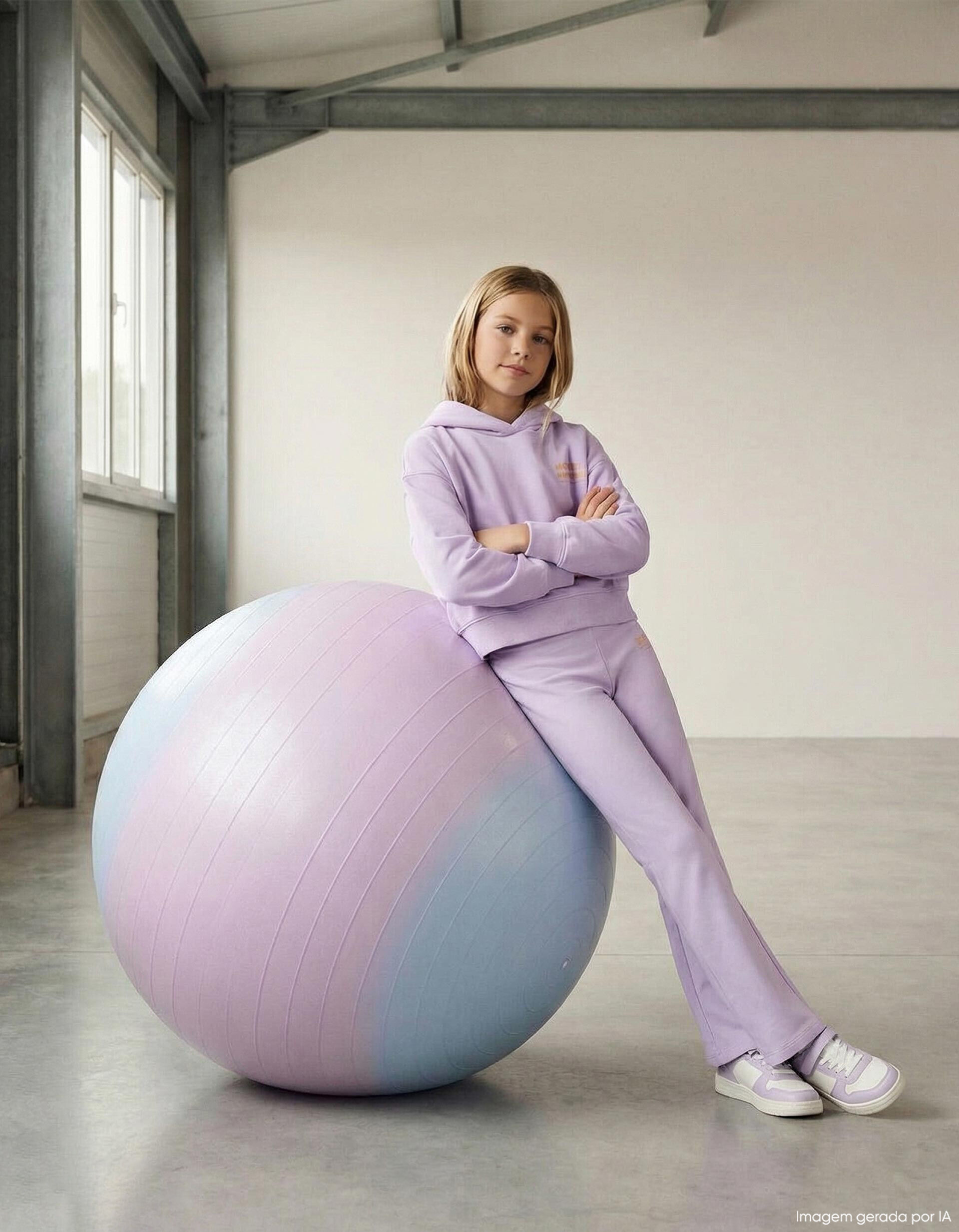 Comprar Online Sweatshirt de Felpa Capuz, Menina, Roxo Claro