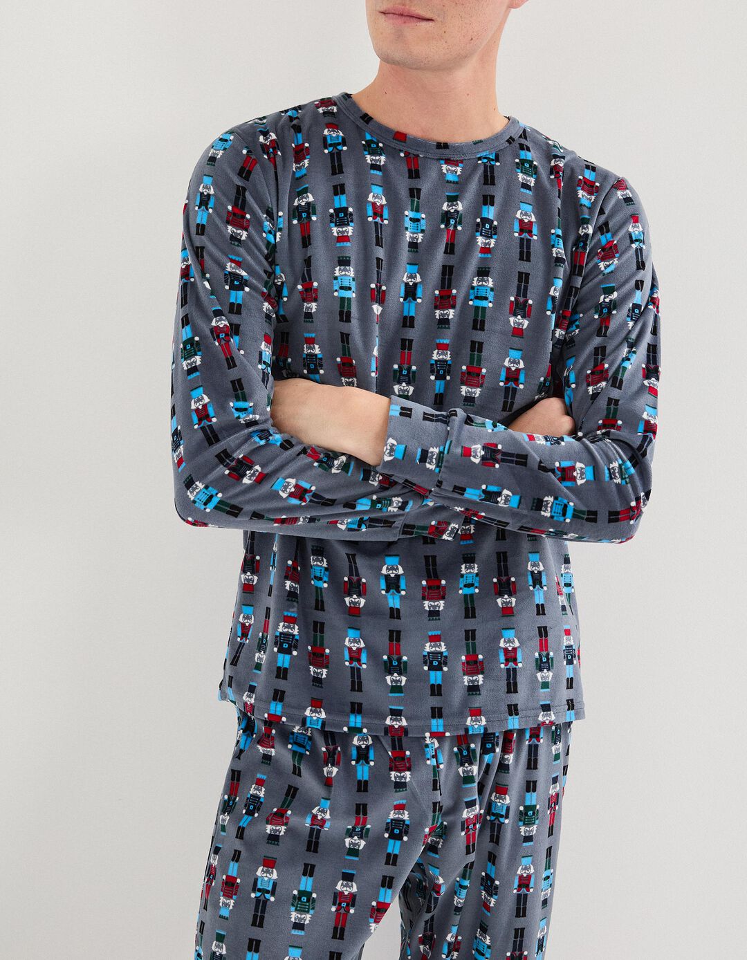 Pijama, Homem, Cinzento