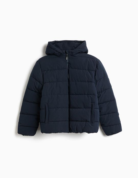 Comprar Online Casaco Acolchoado Com Capuz, Menino, Azul Escuro