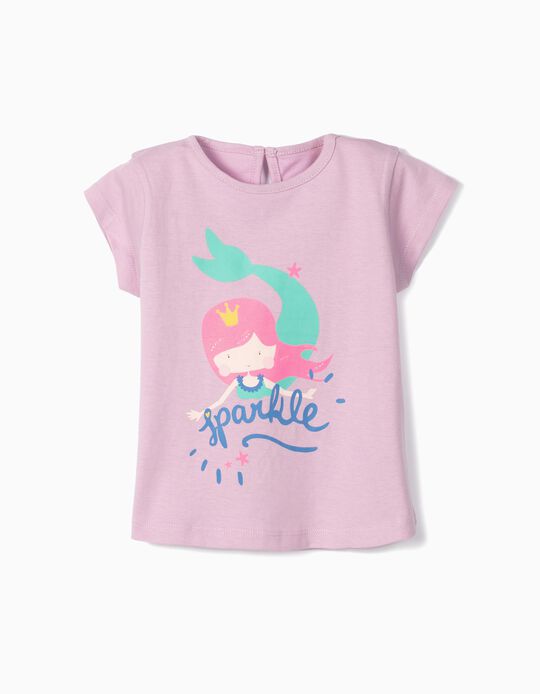 T-shirt para Beb&eacute; Menina 'Sparkle', Lil&aacute;s