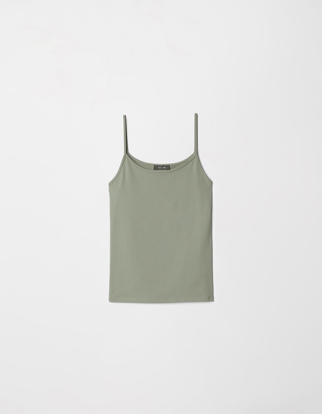 Top de Alças Finas, Mulher, Verde Escuro