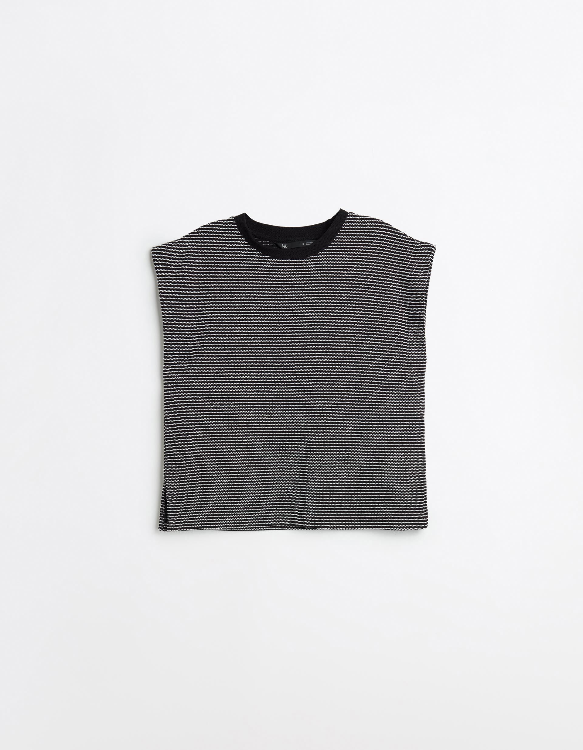 Comprar Online T-shirt Riscas, Mulher, Preto