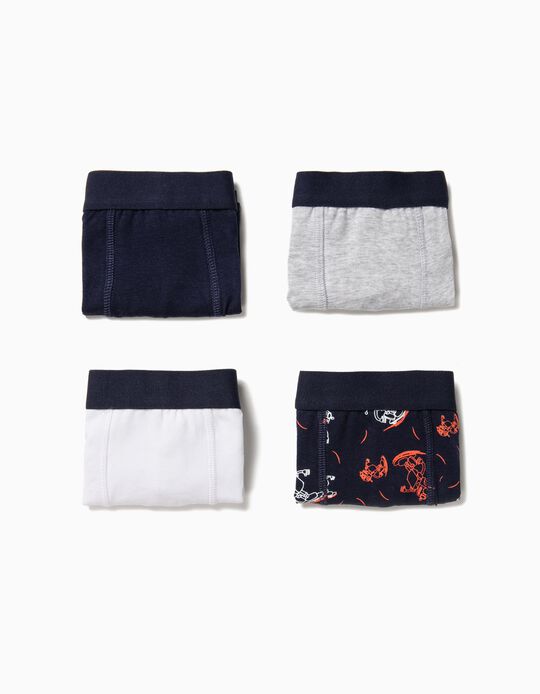 Pack 4 Boxers para Menino 'Robots', V&aacute;rias Cores
