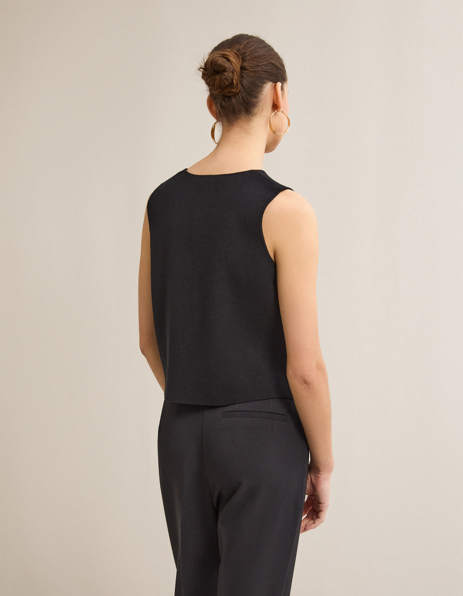 Comprar Online Colete de Malha, Mulher, Preto