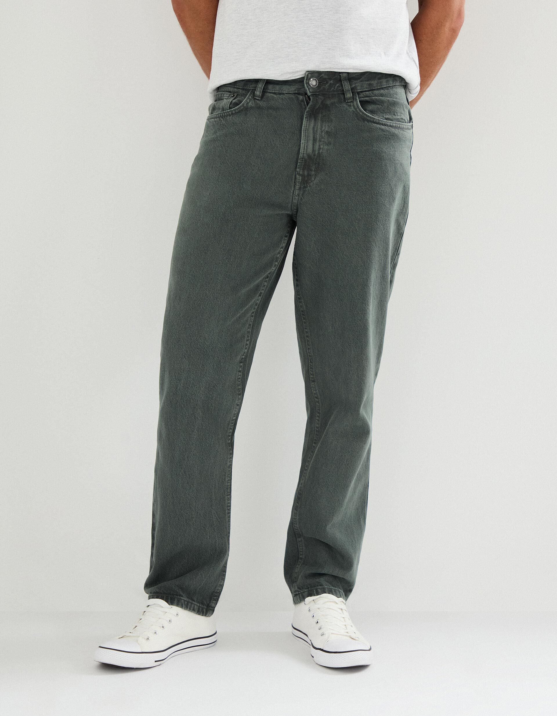 Comprar Online Cal&ccedil;as 'Relaxed Fit', Homem, Verde Escuro