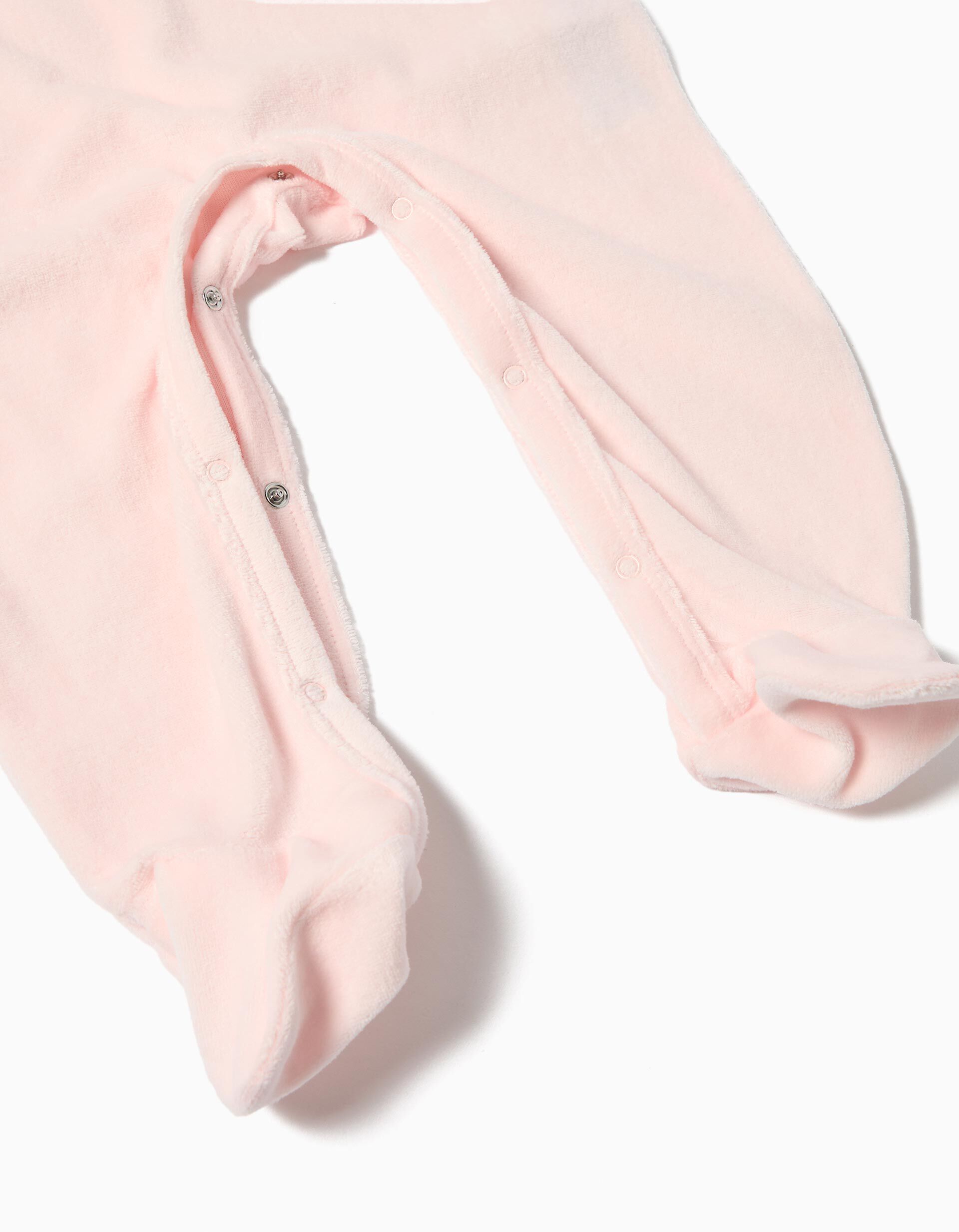 Comprar Online Pack 2 Babygrows Veludo, Rec&eacute;m-Nascido, Rosa Claro