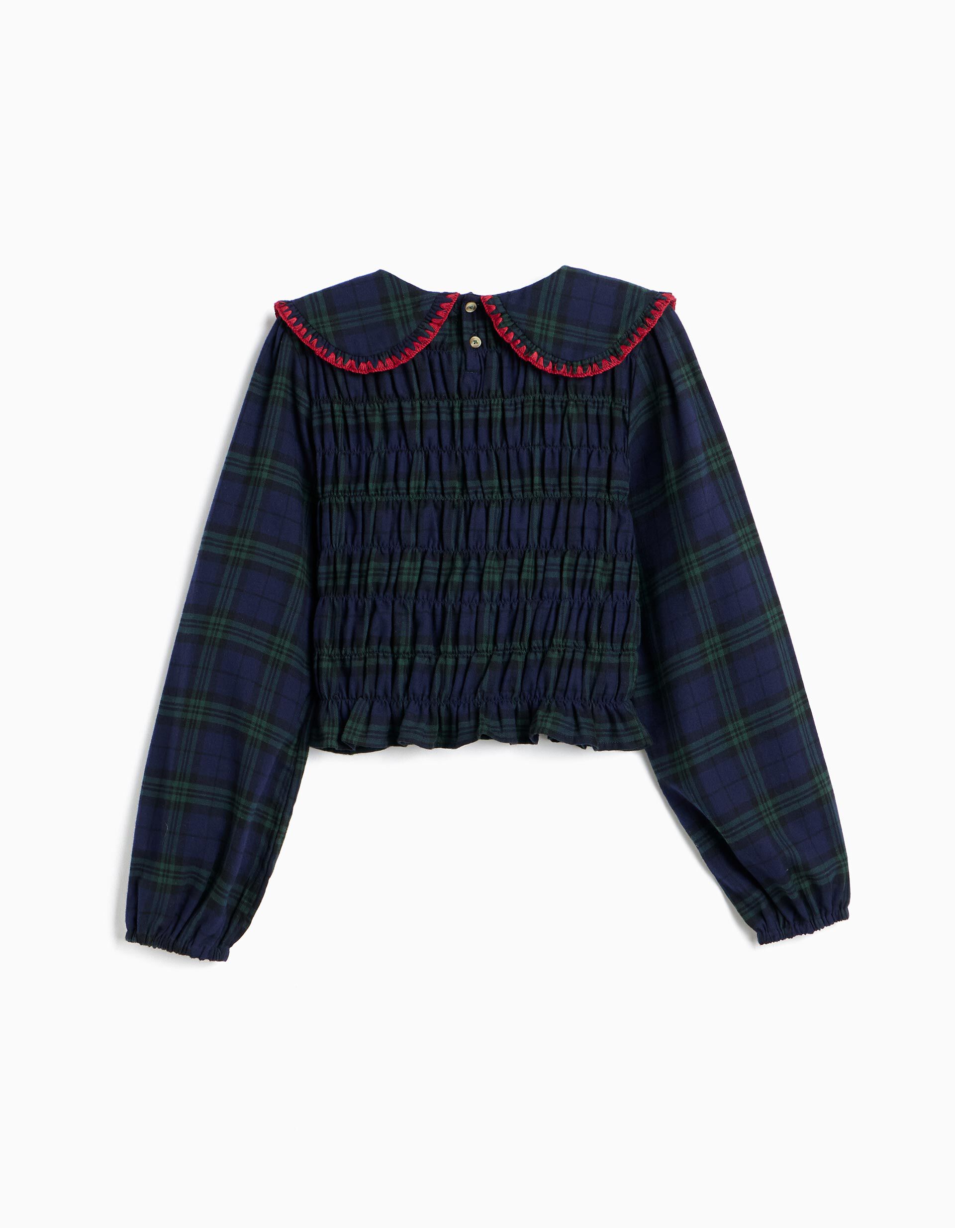 Comprar Online Blusa Smock, Menina, Verde Escuro