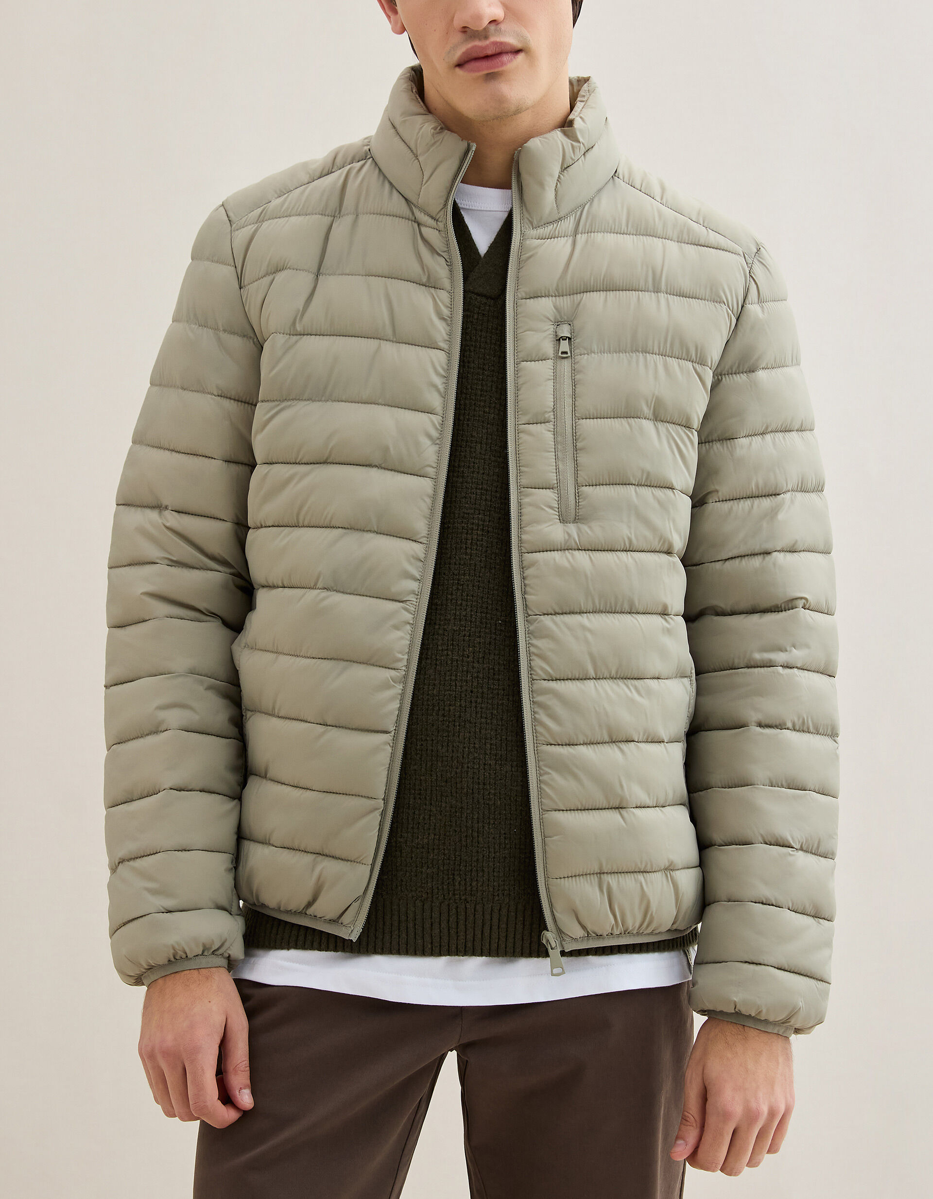 Comprar Online Casaco Acolchoado, Homem, Bege Escuro