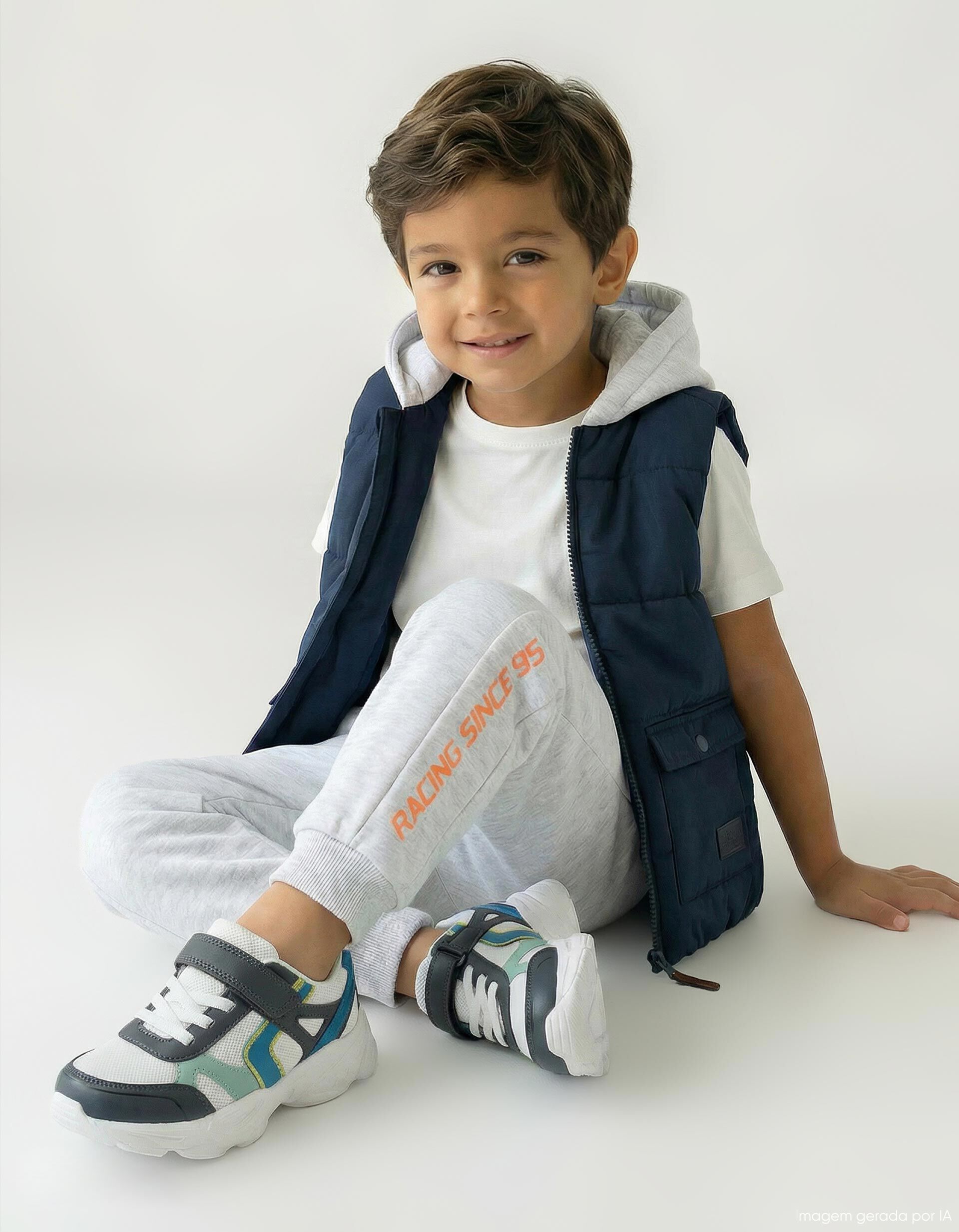 Comprar Online Cal&ccedil;as de Jogging, Menino, Cinzento Claro