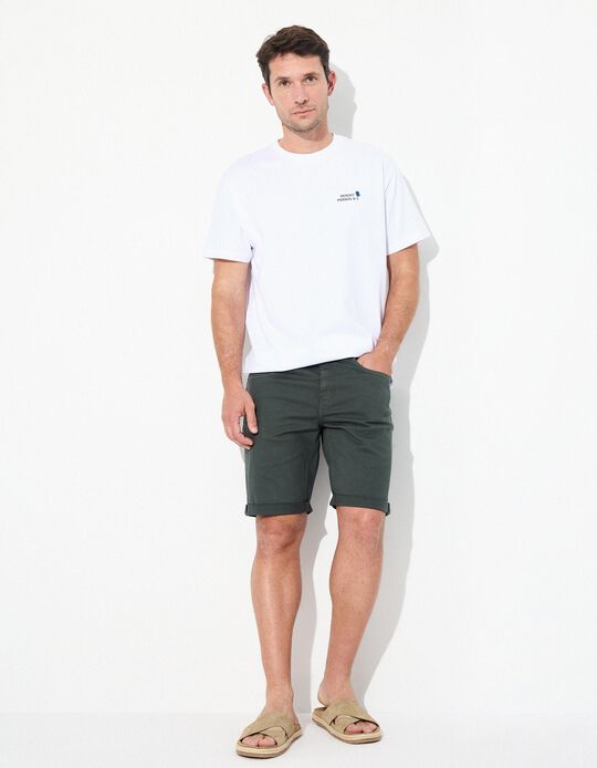 Comprar Online Calções 'Slim fit', Homem, Verde Escuro