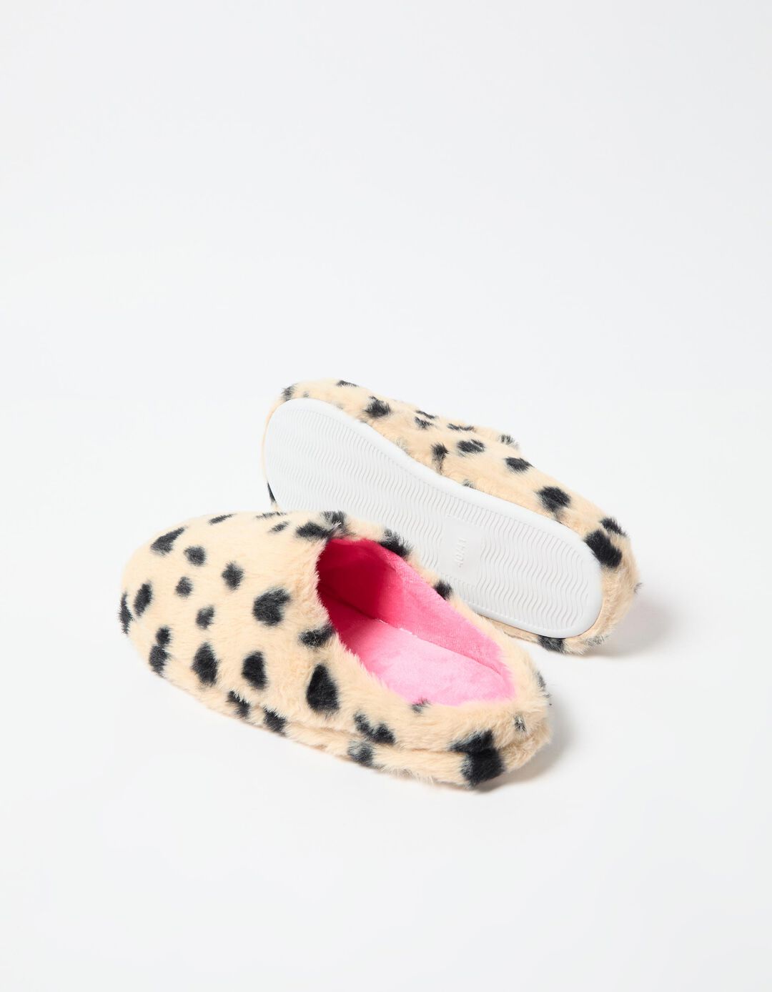 Chinelos de Quarto Animal Print, Mulher, Branco