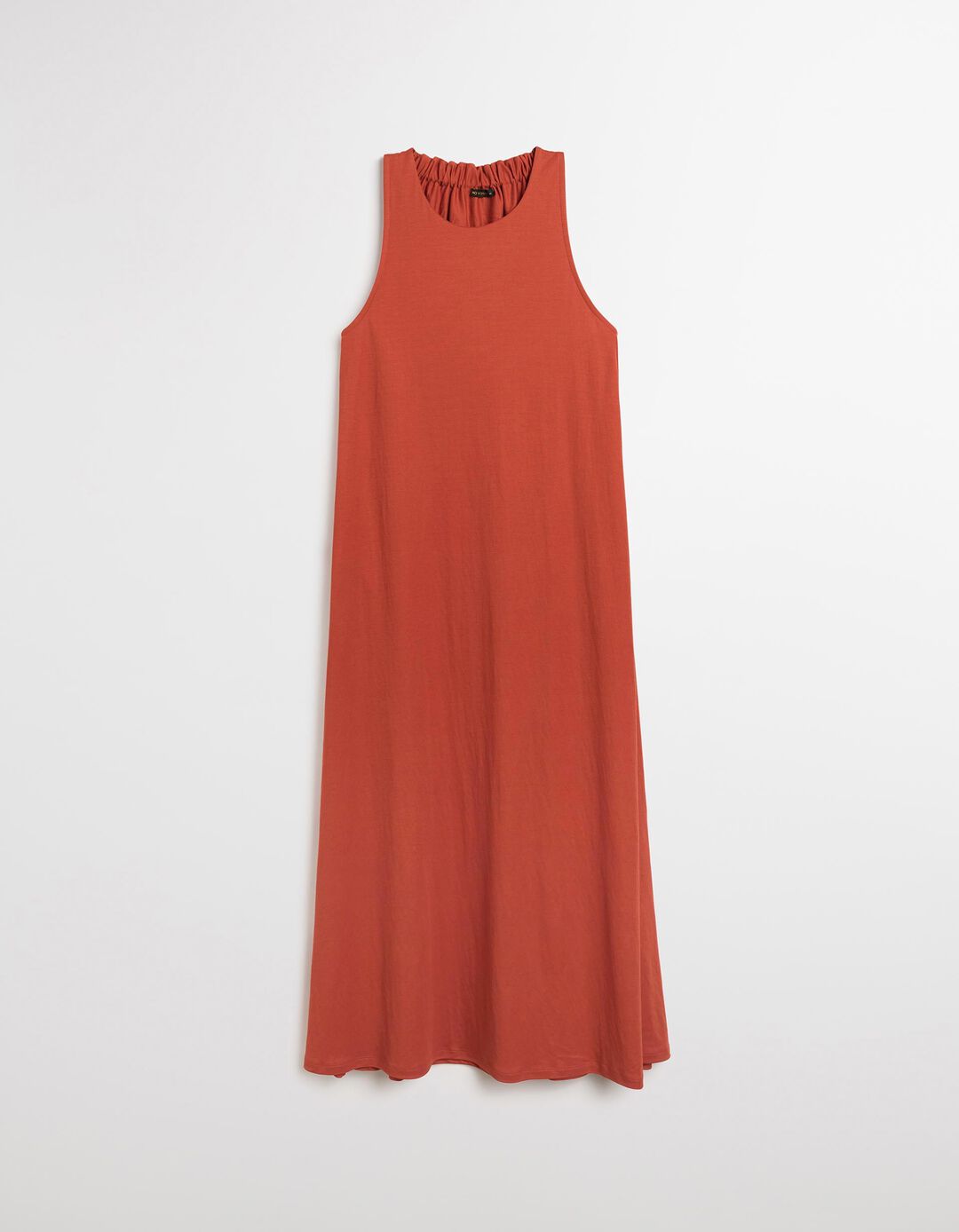 Vestido Comprido, Mulher, Laranja Escuro