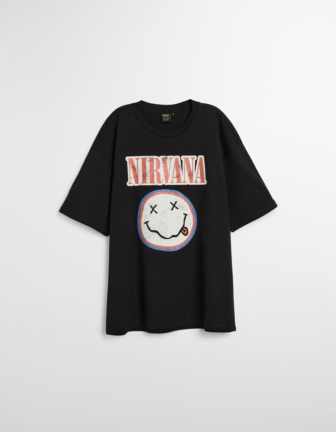 T-shirt 'Nirvana', Homem, Preto