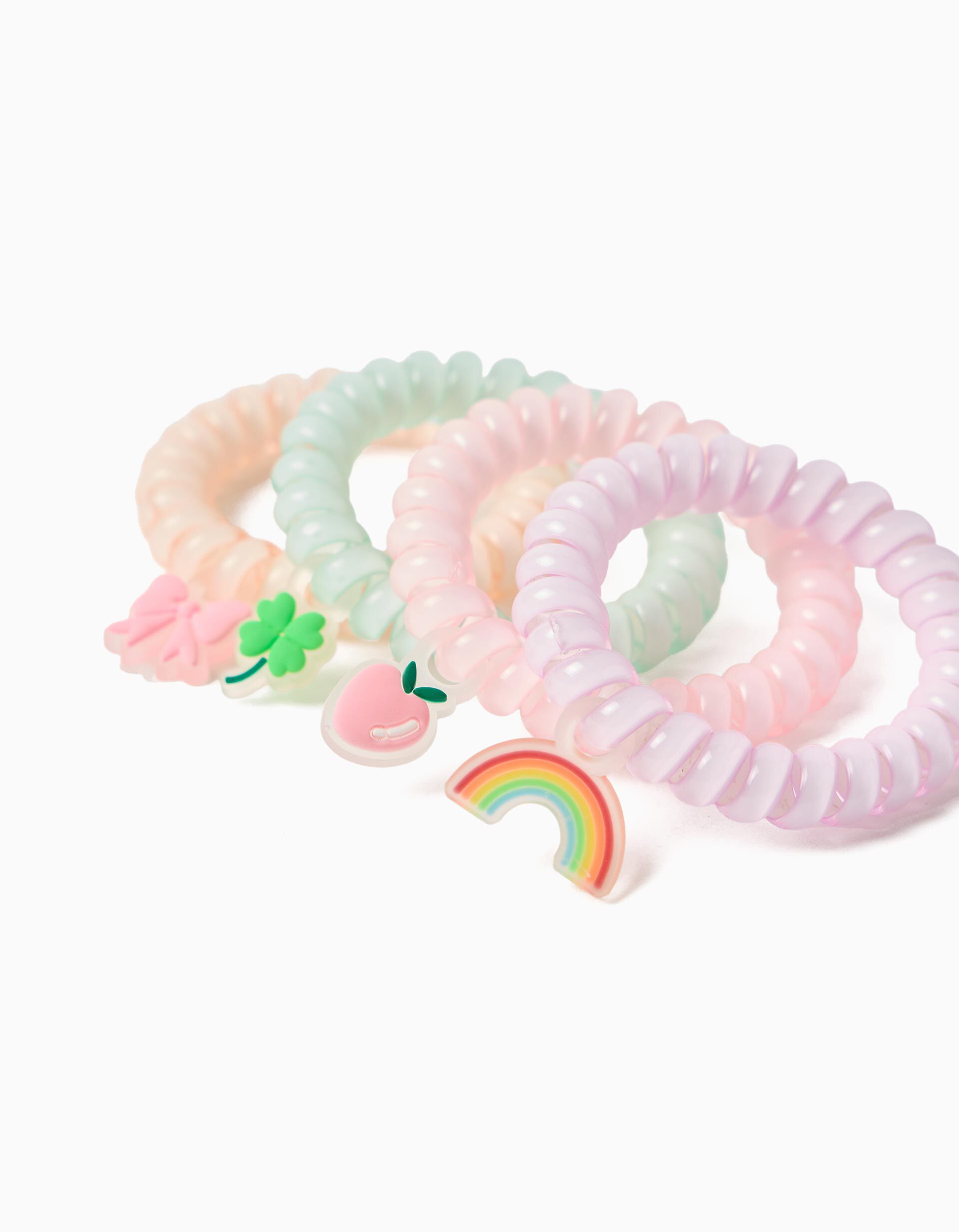 Comprar Online Pack 4 El&aacute;sticos, Menina, Multicolor