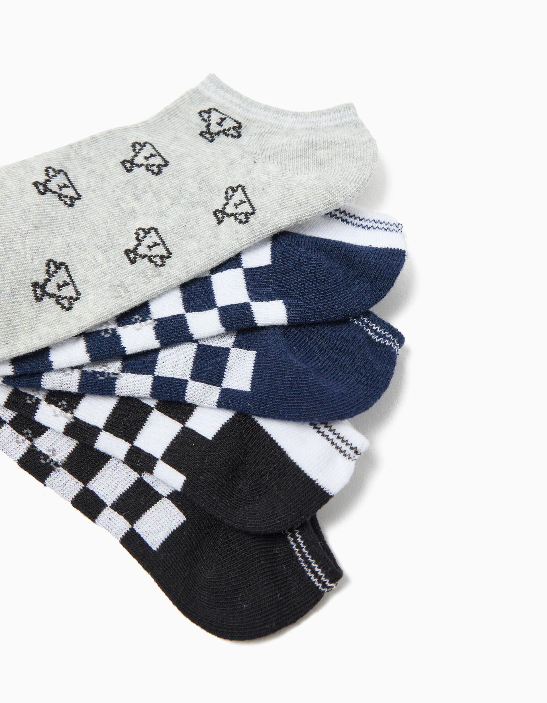 Comprar Online Pack 5 Pares de Meias, Menino, Multicor