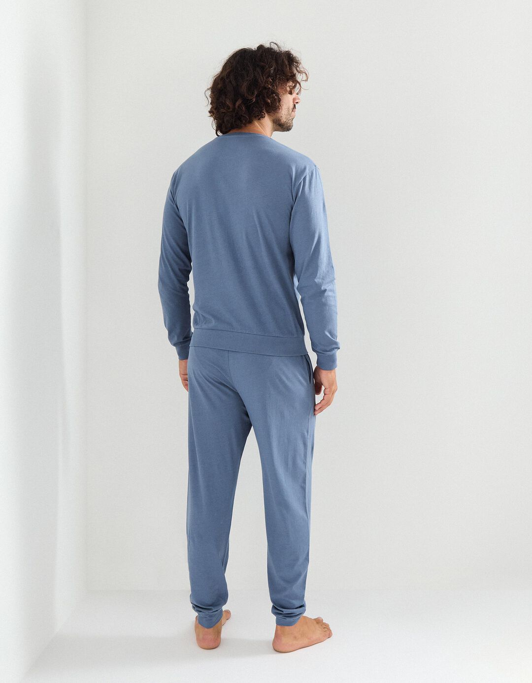 Pijama Jersey, Homem, Azul Escuro