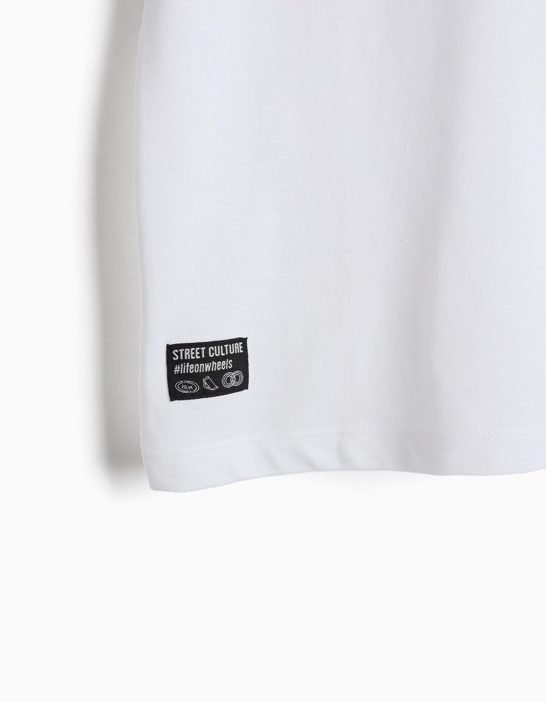 T-shirt Estampada 'Loose Fit', Menino, Branco