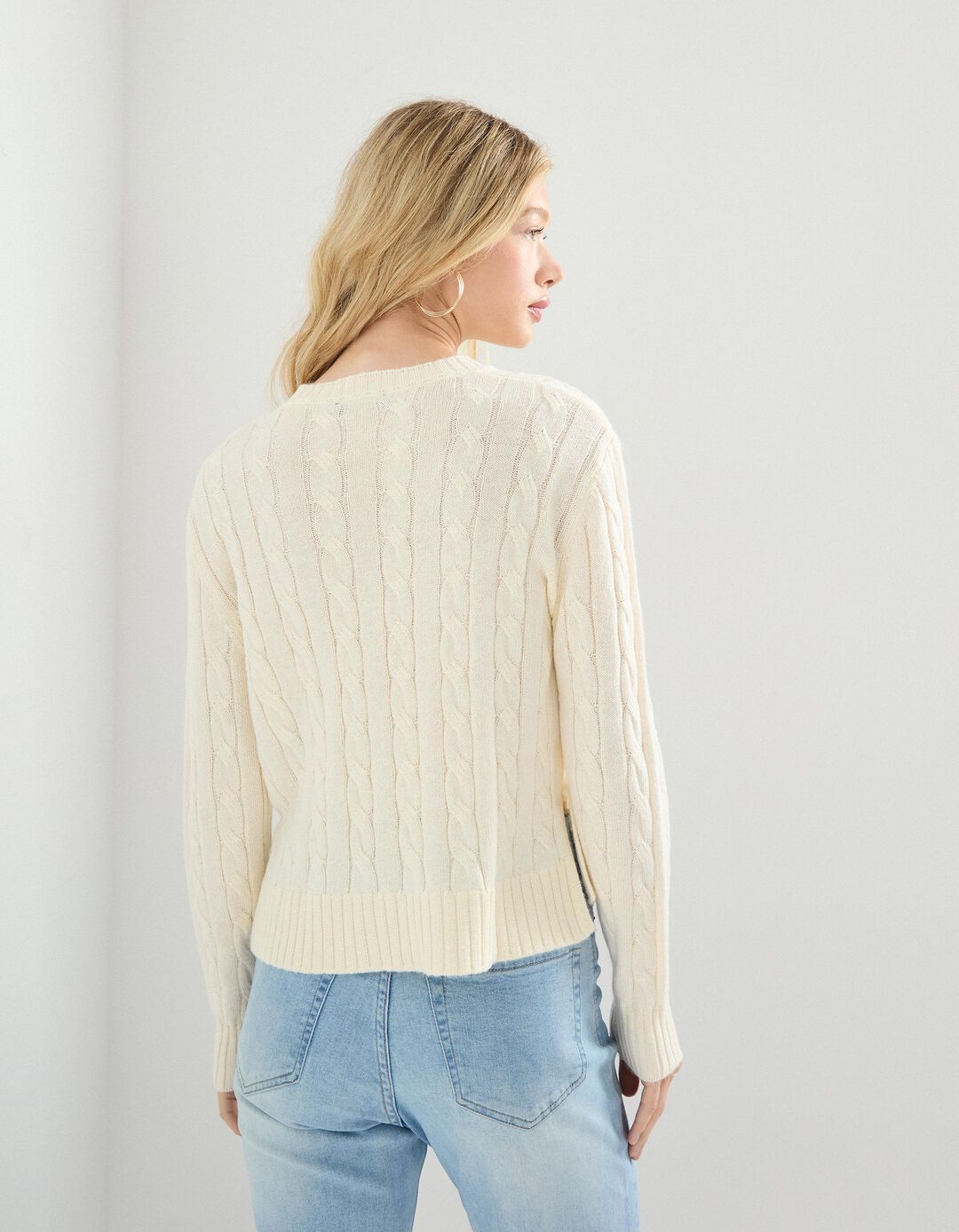 Camisola de Malha, Mulher, Branco