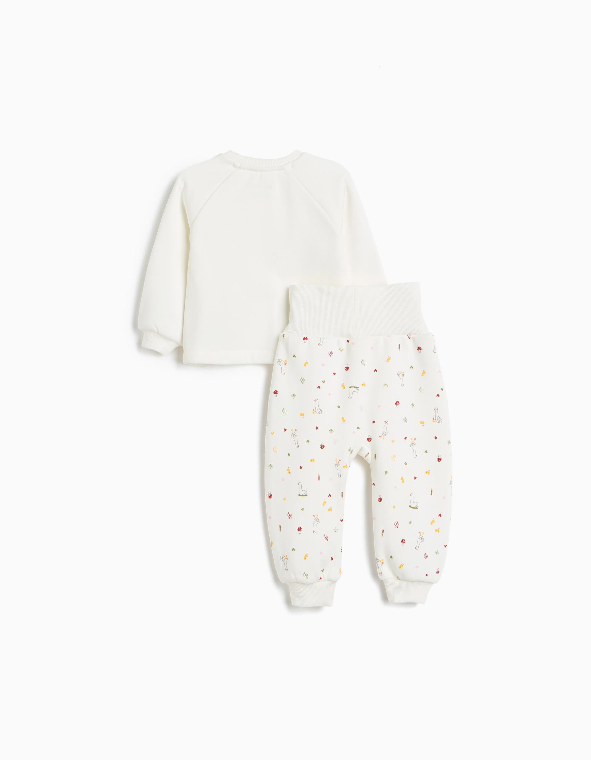 Comprar Online Pijama De Felpa Cardada, Menina, Branco