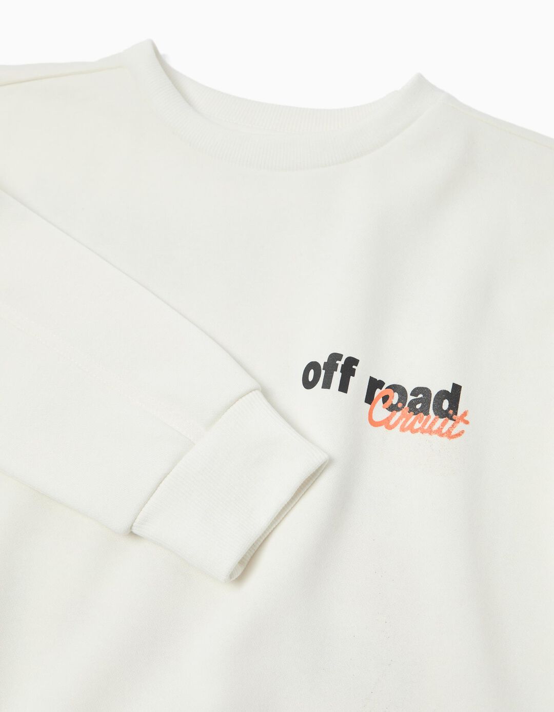 Sweatshirt de Felpa, Menino, Branco