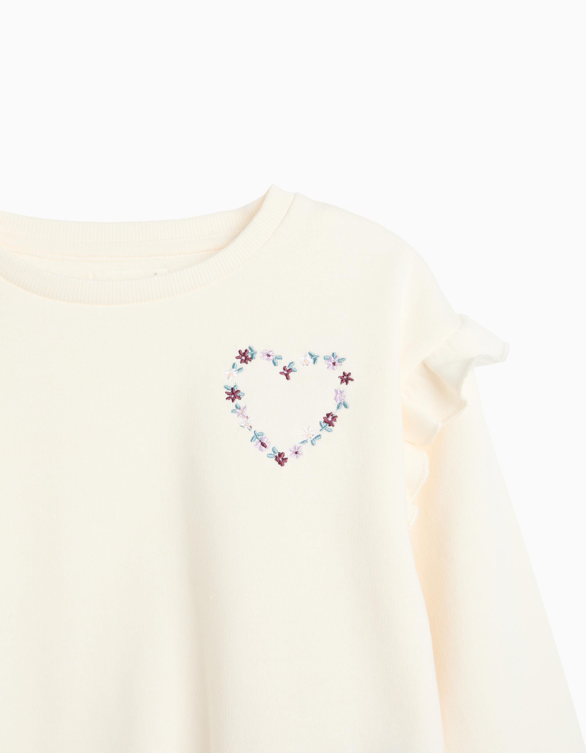 Comprar Online Sweatshirt Com Bordado, Menina, Branco