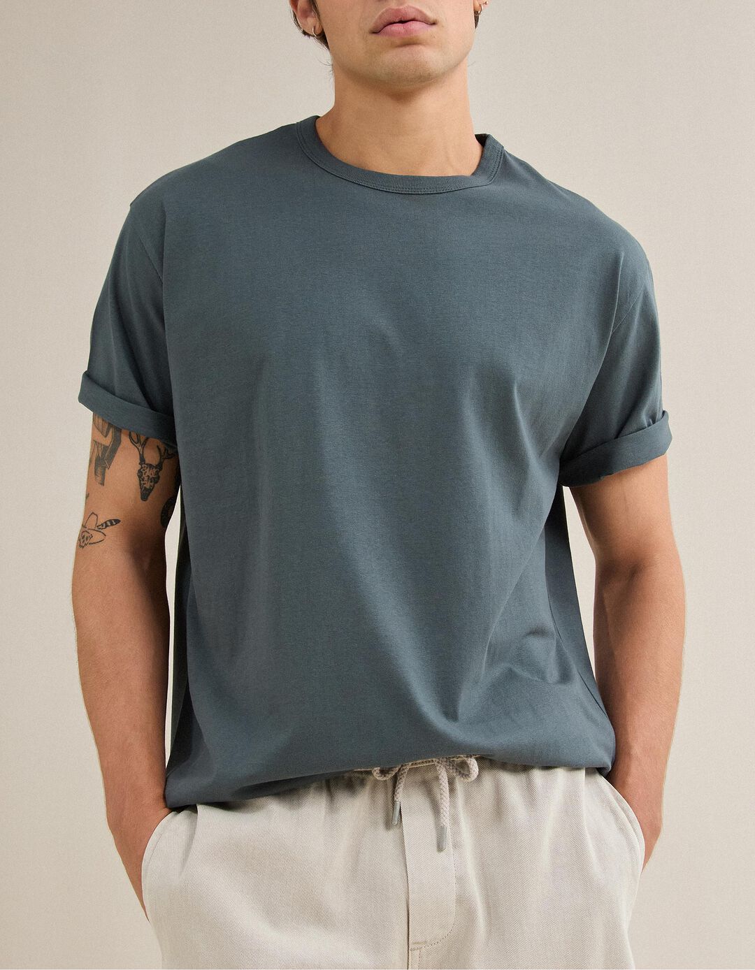 T-shirt Jersey, Homem, Azul Escuro